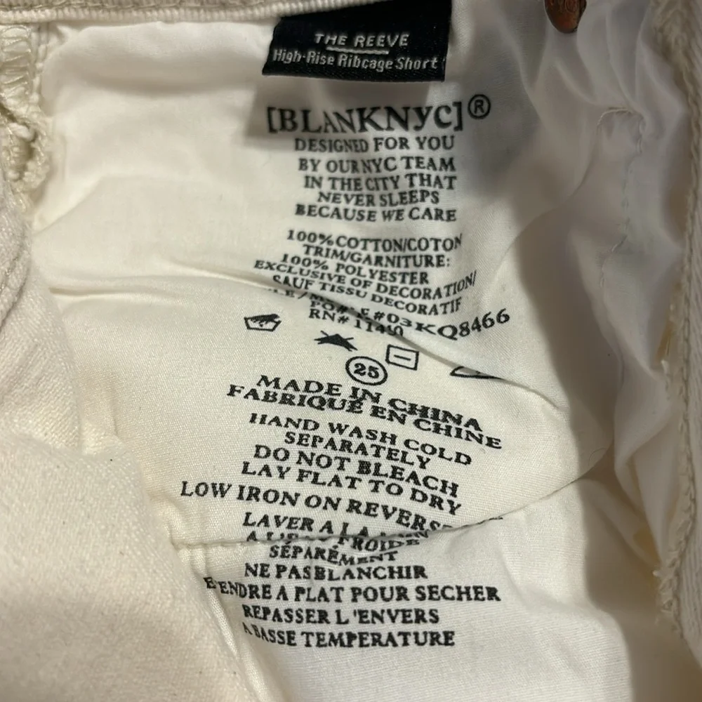 Blank NYC Women's Embroidered High Rise Denim Shorts - Picture 5 of 7